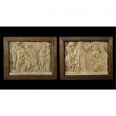 BESSELIEVRE Claude Jean,A PAIR OF TERRACOTTA RELIEFS OF THE GRIEF OF ANDRO,Sotheby's 2007-07-06