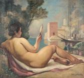 BESSERVE René 1883-1959,Odalisque,Marambat-Camper FR 2023-04-19