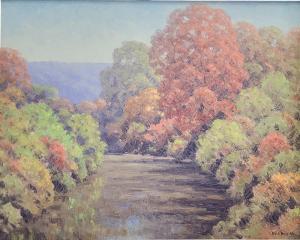 BESSIRE Dale Phillip 1892-1974,Colorful Creekbanks,1993,Wickliff & Associates US 2024-02-17