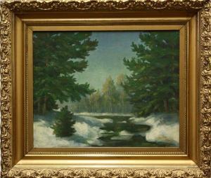 BESSON John B,Winter River Landscape,1949,Clars Auction Gallery US 2009-07-11