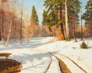 BESSONOF Boris 1862-1934,A snow covered landscape,Bonhams GB 2021-01-26