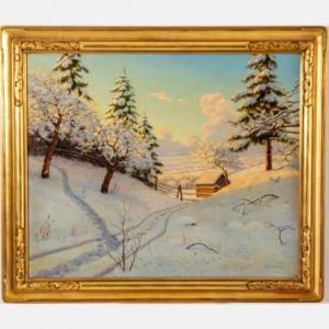 BESSONOF Boris 1862-1934,Winter Scene,1931,Gray's Auctioneers US 2022-02-09