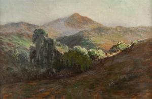 BEST Arthur William 1859-1935,California rolling hills landscape,John Moran Auctioneers 2019-01-13
