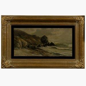 BEST Arthur William 1859-1935,Rocky Shoreline.,Auctions by the Bay US 2004-10-09