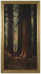 BEST Harry Cassie 1863-1936,Giant Redwoods,Brunk Auctions US 2018-07-14