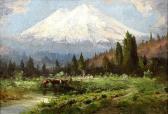 BEST Harry Cassie 1863-1936,Mt. Fuji of the West,Clars Auction Gallery US 2017-10-15