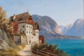 BESTANDIG Ludwig 1820-1888,A Scene in Hallstatt,1885,Palais Dorotheum AT 2021-05-06