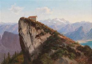 BESTANDIG Ludwig 1820-1888,View from the Schafberg to the Dachstein,Palais Dorotheum AT 2016-12-05