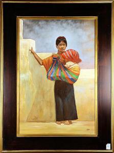 BETS 1900-1900,Young Peruvian Mother with Child,Clars Auction Gallery US 2015-06-27