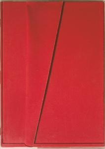 BETTEGHELLA Franco 1950,Red composition,1976,De Vuyst BE 2015-03-07