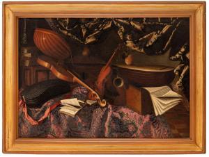BETTERA Bartolomeo 1639-1690,Natura morta con strumenti musicali,Wannenes Art Auctions IT 2023-05-18