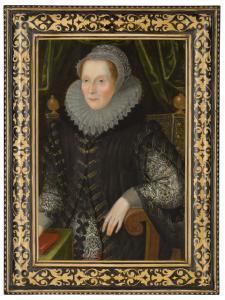 Bettes John 1530-1616,Portrait of Joan Stint, Mrs George Evelyn,03TH,Christie's GB 2020-12-17