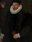 Bettes John,Portrait of Richard Waugh, aged 56, wearing a fur ,1587,Woolley & Wallis 2021-08-11