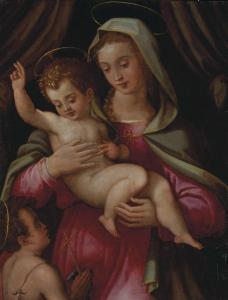 BETTI Niccoló 1571-1617,Vierge à l'Enfant avec saint Jean-Baptiste,Christie's GB 2012-06-21