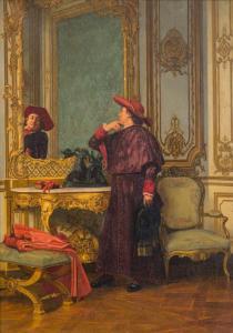BETTINGER Gustave 1857-1934,La vanité du cardinal,1895,Marambat-Camper FR 2022-04-06