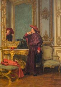BETTINGER Gustave 1857-1934,La vanité du cardinal,1895,Marambat-Camper FR 2021-12-09