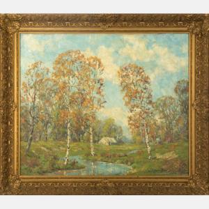 BETTINGER Paul John 1878-1947,River Landscape,Gray's Auctioneers US 2017-11-29