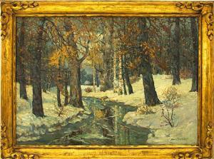 BETTINGER Paul John 1878-1947,WINTER LANDSCAPE,Charlton Hall US 2011-06-11