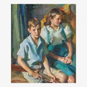 BETTS Louis 1873-1961,Untitled (Children);,Rago Arts and Auction Center US 2019-11-09