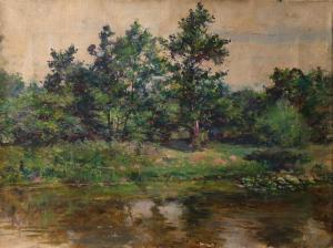 BETTS Louis 1873-1961,Untitled (Pond in the Woods),1899,Clars Auction Gallery US 2019-11-16