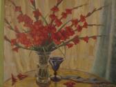BETYNA Paul 1887-1967,BETYNA,Gladiolen in einer Vase,Auktionhaus Breitschuh DE 2008-04-05