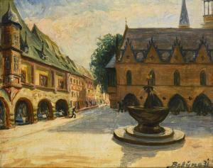 BETYNA Paul 1887-1967,Goslar Markt,1931,Wendl DE 2020-03-05