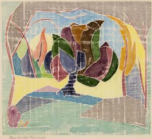 BEULAH Tomlinson 1898-1900,Abstract Trees,1956,Provincetown Art Association US 2011-09-17