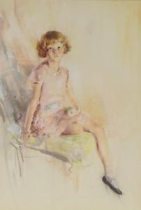BEVAN PETMAN Hal C 1894-1980,portrait of Kathleen,1938,Burstow and Hewett GB 2019-07-24