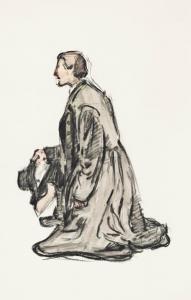 BEVAN Robert Polhill 1865-1925,Kneeling Peasant, Poland,Christie's GB 2012-12-14