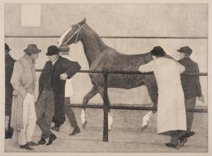 BEVAN Robert Polhill 1865-1925,The Horse Dealers (Ward's Repository No.1) (Dry ,1919,Forum Auctions 2023-12-14
