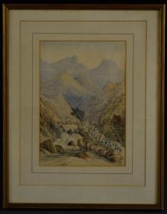 BEVERLY Roxby,Mountain Scene with Religious Procession C,Bamfords Auctioneers and Valuers 2017-05-24