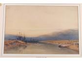 BEVERLY W R 1811-1899,estuary with ships at anchor,Jones and Jacob GB 2016-12-14