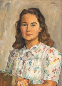 BEWIG Käthe 1881-1957,Bildnis einer jungen Frau,1944,Kastern DE 2021-11-12