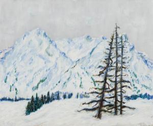 BEYELER ERNST 1921-2010,Engadiner Winterlandschaft,1983,Christie's GB 2011-12-05