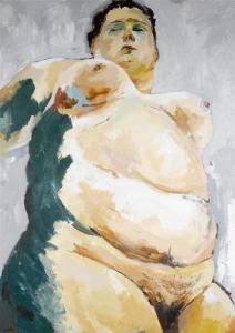 BEYELER PAULA 1976,Standing nude "Begonia",2009,Galerie Koller CH 2011-06-20