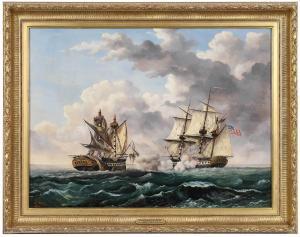 BEYER Edward,Engagement between the United States and the Maced,1852,Brunk Auctions 2021-12-04