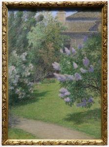 BEYER Josef Johann 1861-1933,Cottage among the Garden,1900,Clars Auction Gallery US 2020-08-08