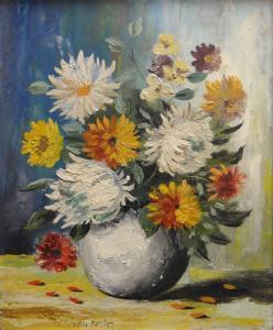 BEYOM TONI,study of flowers in a vase,Rogers Jones & Co GB 2017-12-08