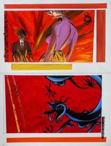 BEZIAN Frederic,Gouache pour cette planche avec un célèbre dragon,1993,Millon & Associés 2012-06-03