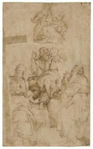 BEZZI Giovanni Francesco,Saints Andrew, Matthew the Evangelist and Petroniu,Christie's 2019-01-31