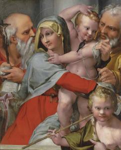 BEZZI Giovanni Francesco,The Holy Family with Saints John the Baptist and J,Christie's 2018-07-05