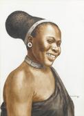BHENGU Gerard 1910-1990,Portrait of a young African woman,Bonhams GB 2009-02-17