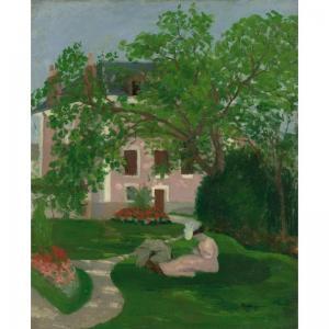 BIAIS Henri I 1900-1900,jeanne à l'ombrelle, assise dans le jardin de coul,Sotheby's GB 2004-02-04