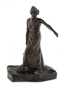 BIALETTI Felice 1869-1906,Woman Toting Water,Hindman US 2021-01-19