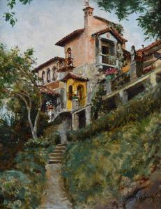 BIANCHI Alberto 1882-1969,Casa di Sangiovanni a Monte Bastia,Galleria Pananti Casa d'Aste 2022-06-23