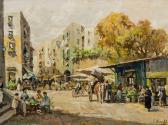 BIANCHI Carlo 1900-1900,North African Street Scene,5th Avenue Auctioneers ZA 2015-05-17