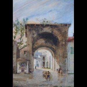 BIANCHI Giosue 1803-1875,La Porta di San Biagio,Il Ponte Casa D'aste Srl IT 2019-09-17