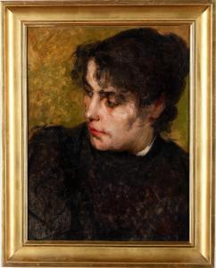 BIANCHI Mosè 1840-1904,Ritratto della moglie,Cambi IT 2024-02-29