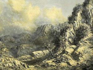BIANCHINA Dirk 1932,Mountain Landscape,5th Avenue Auctioneers ZA 2013-05-26