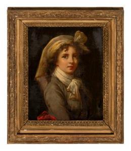 BIANCHINI Charles 1860-1905,Self-Portrait by Elisabeth Louise Vigee Le Brun,Hindman US 2020-06-03